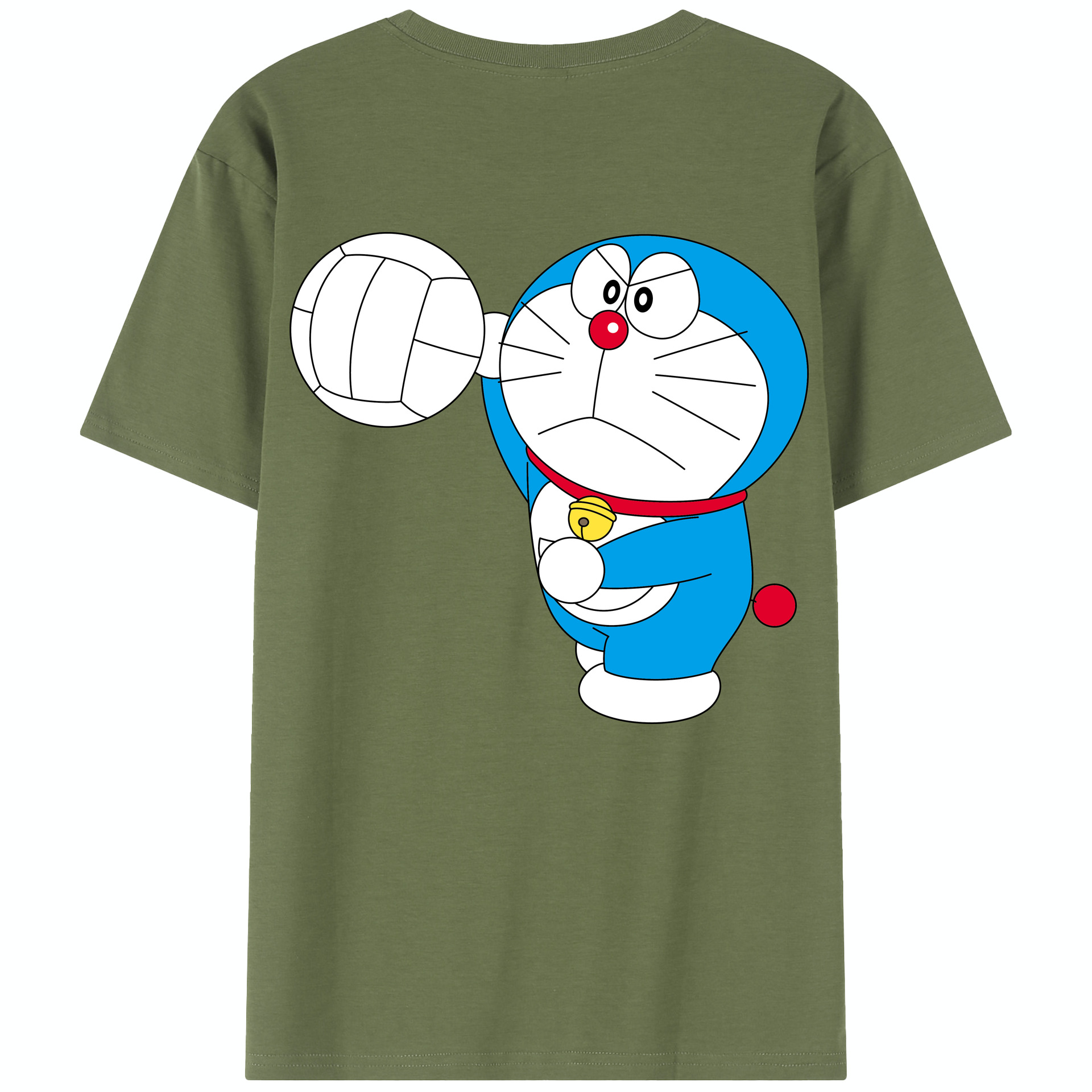 （画像用） ドラえもん Doraemon 綿100％半袖Tシャツ（背面プリント）